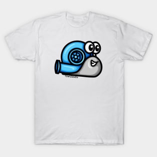 Turbo Snail (Version 1) - Blue / Gray T-Shirt